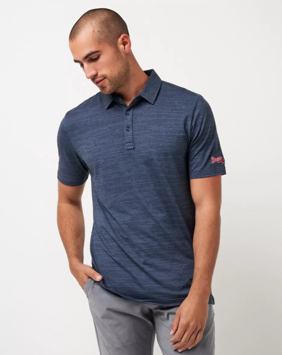 ATLANTA BRAVES THE HEATER POLO*TravisMathew Discount