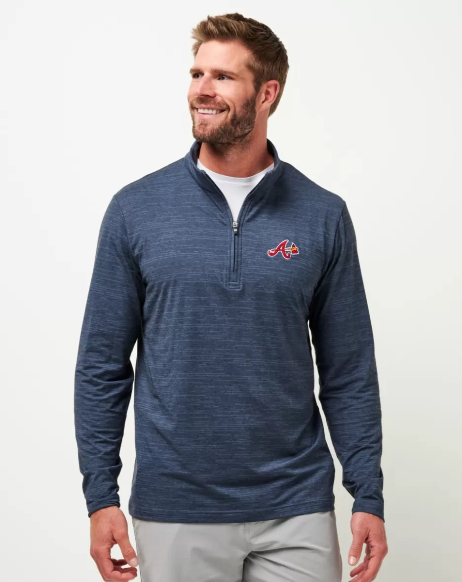 ATLANTA BRAVES THE HEATER QUARTER ZIP*TravisMathew Cheap