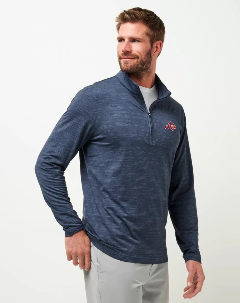 ATLANTA BRAVES THE HEATER QUARTER ZIP*TravisMathew Cheap