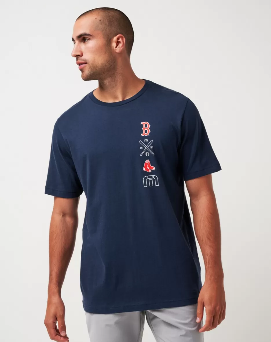 BOSTON RED SOX SUNSET SLAM TEE*TravisMathew Outlet