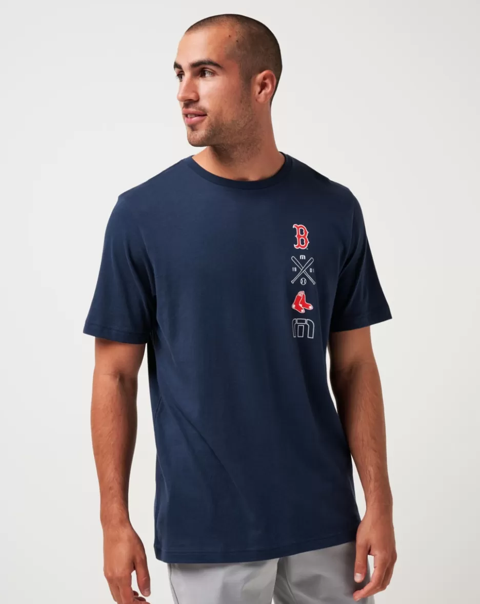 BOSTON RED SOX SUNSET SLAM TEE*TravisMathew Outlet