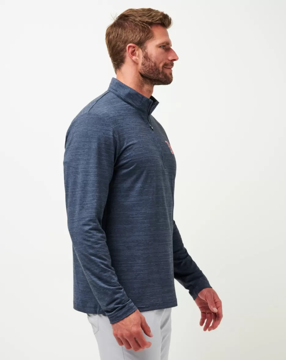 BOSTON RED SOX THE HEATER QUARTER ZIP*TravisMathew Cheap