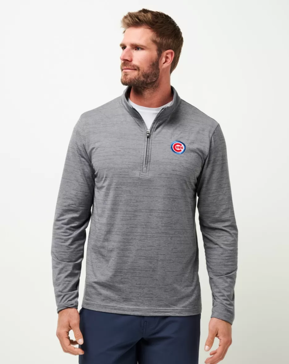CHICAGO CUBS THE HEATER QUARTER ZIP*TravisMathew Outlet