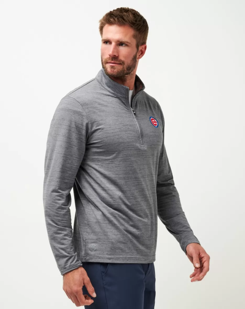 CHICAGO CUBS THE HEATER QUARTER ZIP*TravisMathew Outlet