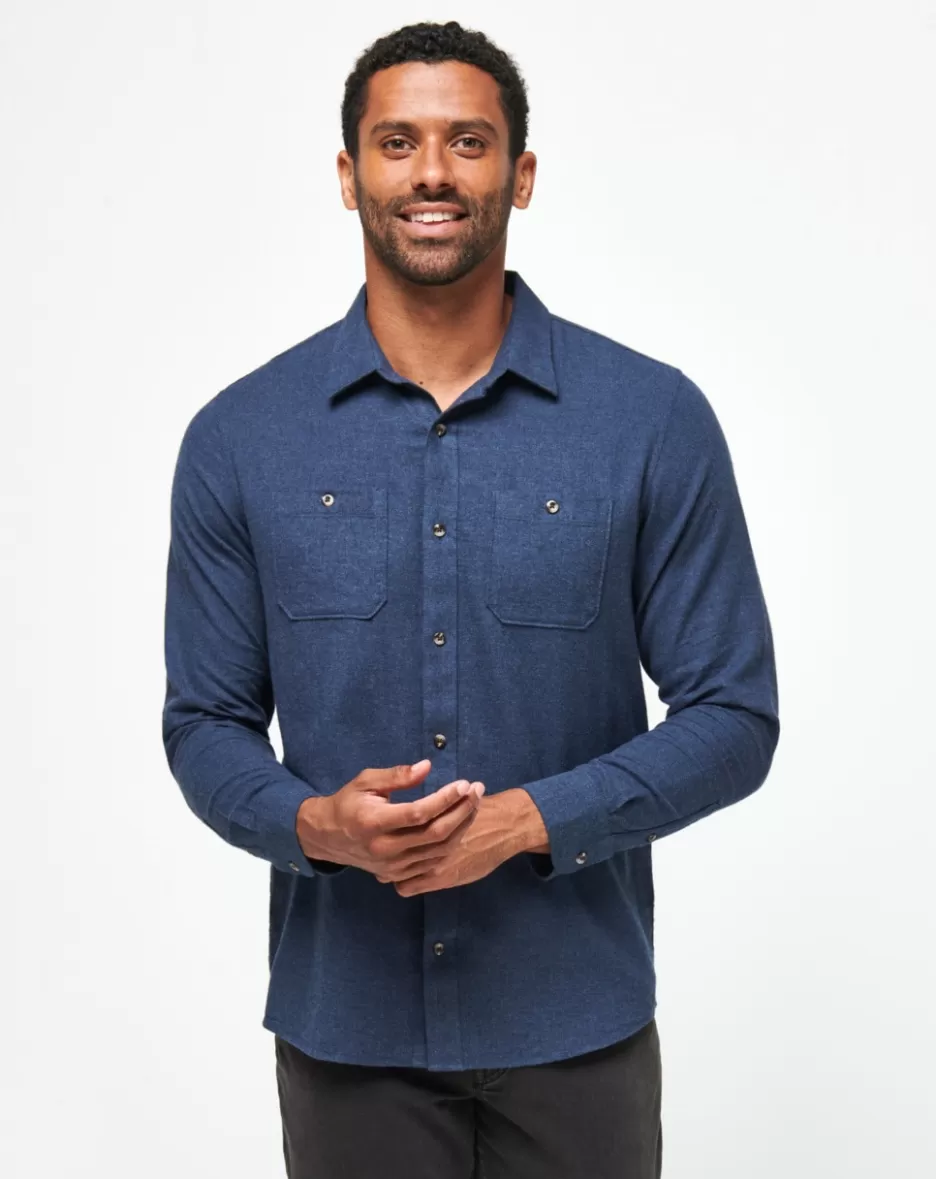 CLOUD FLANNEL BUTTON-UP*TravisMathew Cheap