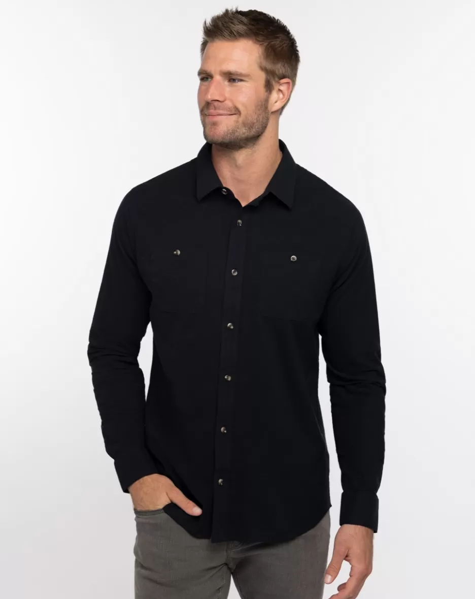 CLOUD FLANNEL BUTTON-UP*TravisMathew Cheap