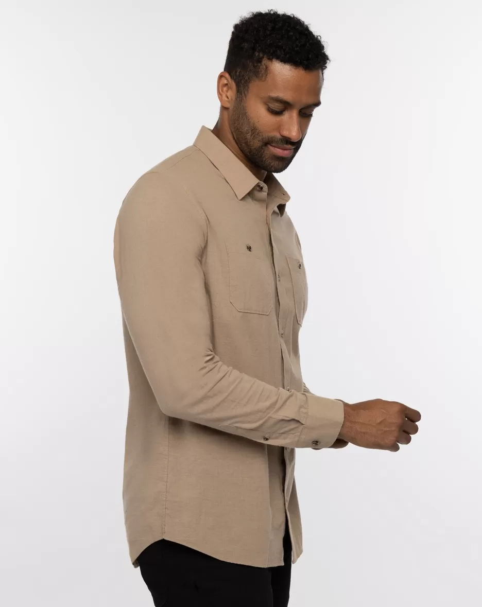 CLOUD FLANNEL BUTTON-UP*TravisMathew Online