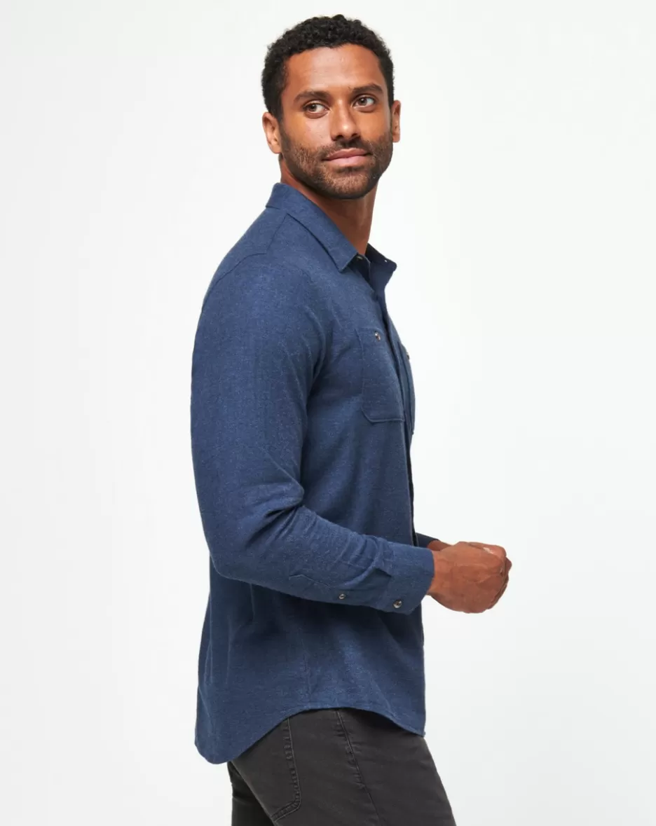 CLOUD FLANNEL BUTTON-UP*TravisMathew Cheap