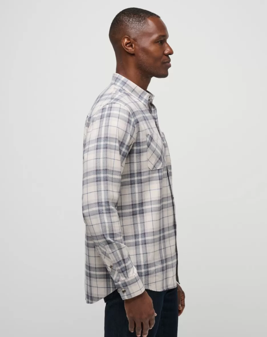 CLOUD FLANNEL PLAID BUTTON-UP*TravisMathew Fashion