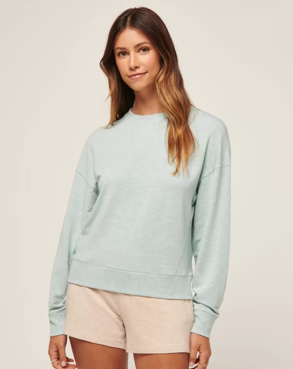 CLOUD TERRY CREW*TravisMathew Best Sale