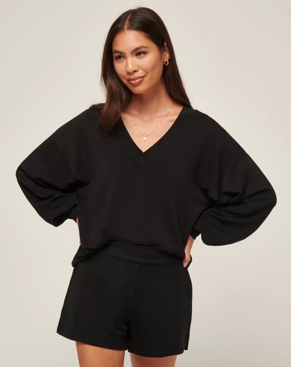 CLOUD TERRY VNECK TOP*TravisMathew Outlet