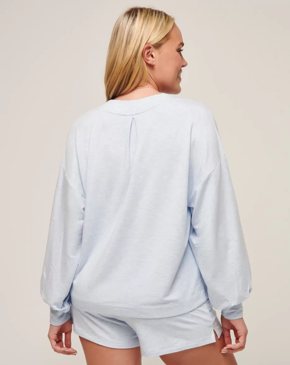 CLOUD TERRY VNECK TOP*TravisMathew Discount