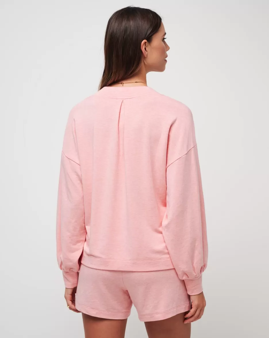 CLOUD TERRY VNECK TOP*TravisMathew Cheap
