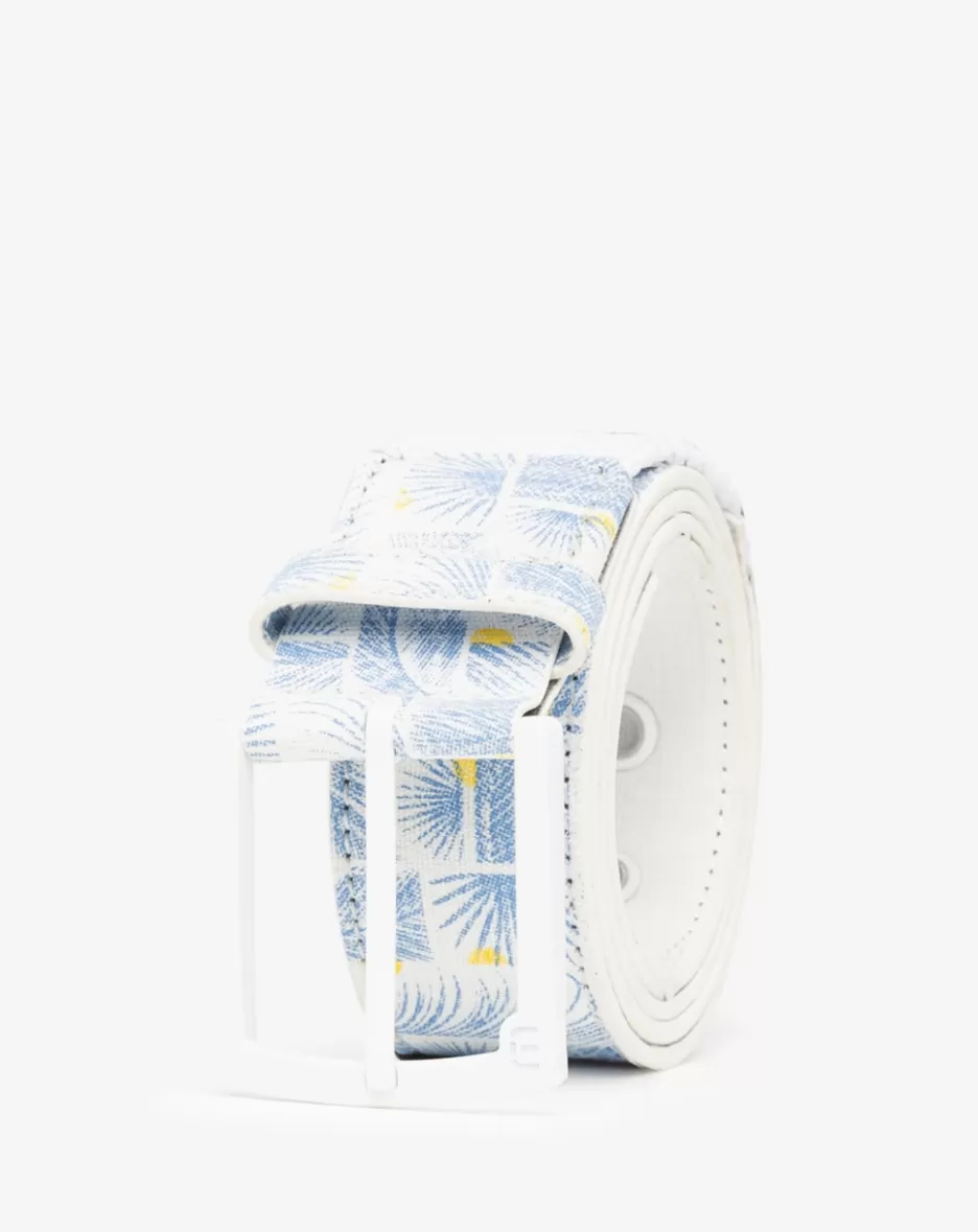 COCONUT MOJITO CANVAS STRETCH BELT*TravisMathew Hot