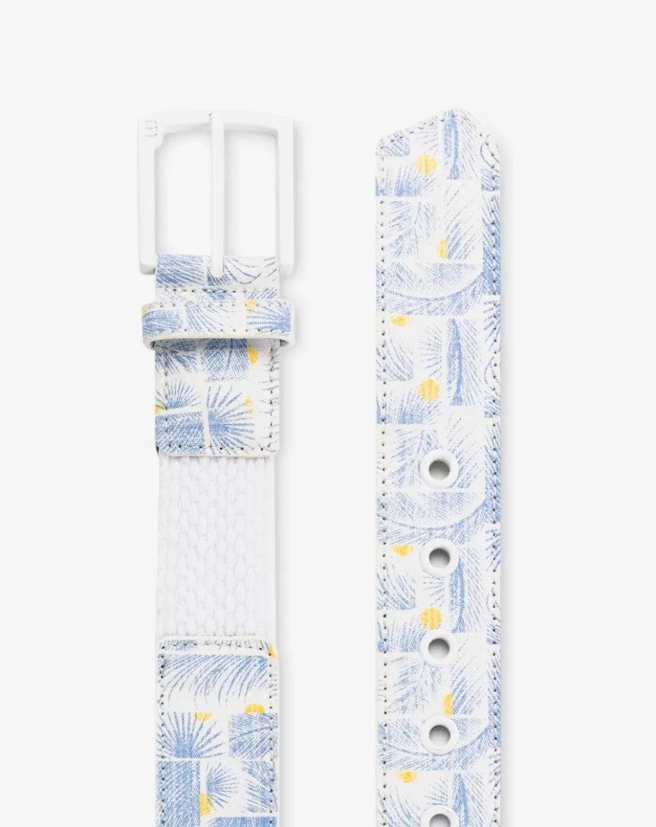 COCONUT MOJITO CANVAS STRETCH BELT*TravisMathew Hot