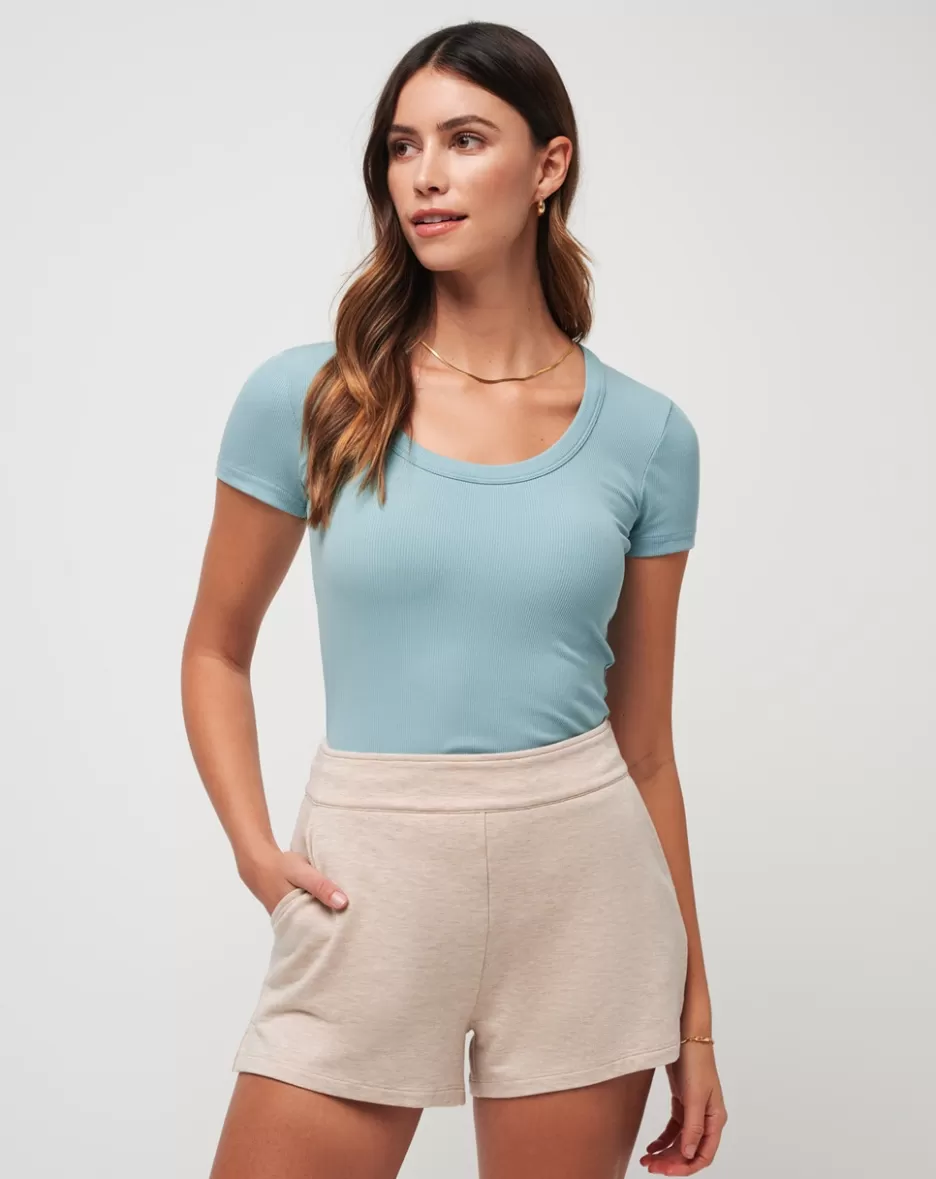 COME ALIVE CLOUD RIBBED TOP*TravisMathew Fashion