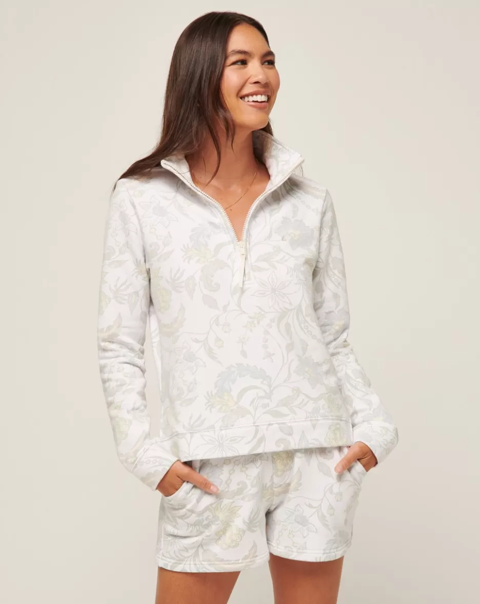 DAY ON THE BAY CLOUD FLEECE HALF ZIP*TravisMathew Best