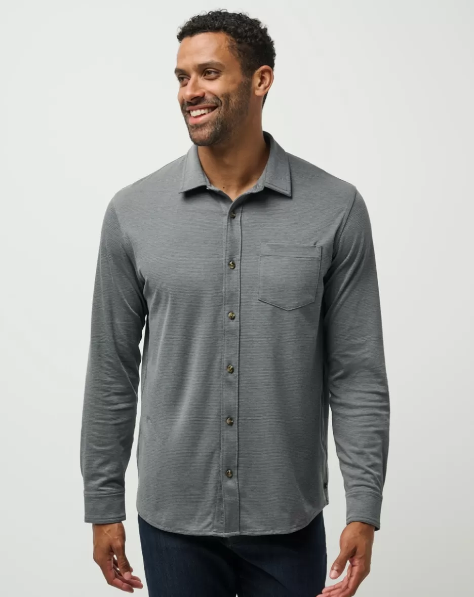 EVENING BONFIRE BUTTON-UP*TravisMathew New