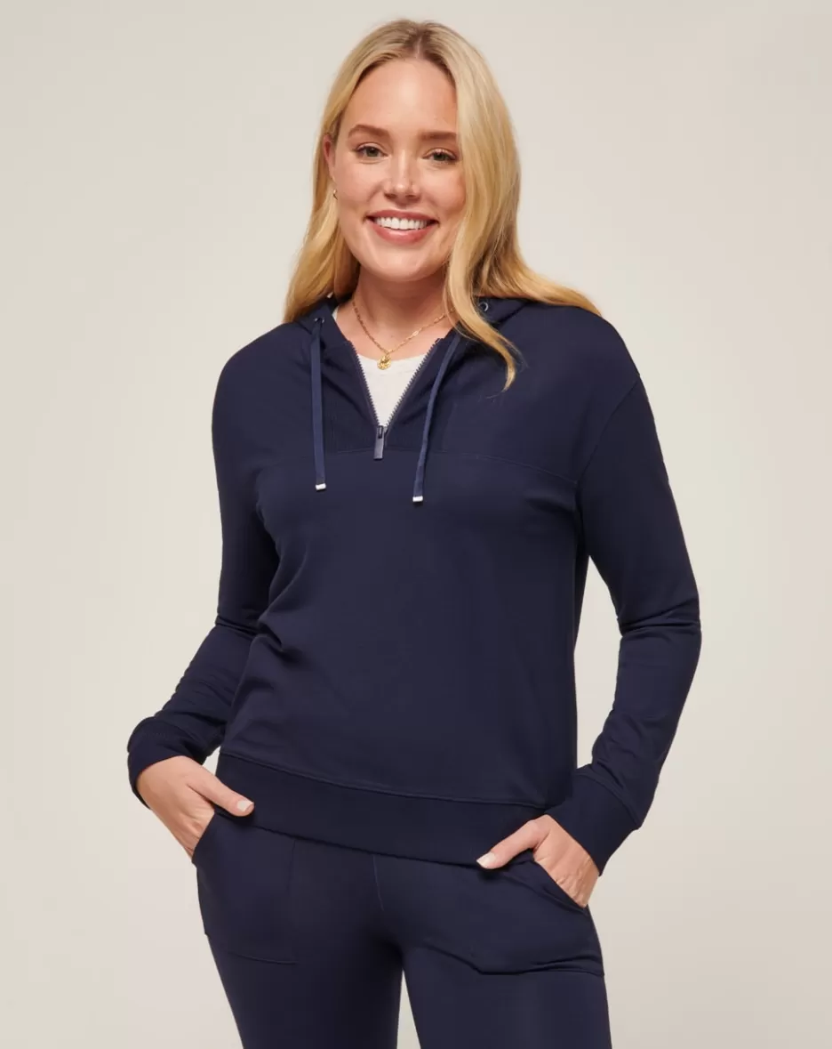 FRIDAY PONTE HALF ZIP HOODIE*TravisMathew Sale