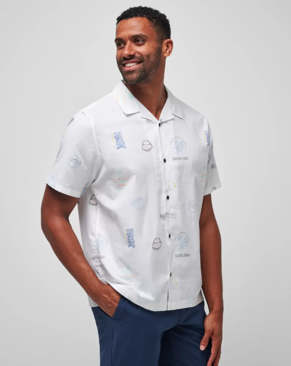 HAWAIIAN KITCHEN BUTTON-UP*TravisMathew Flash Sale