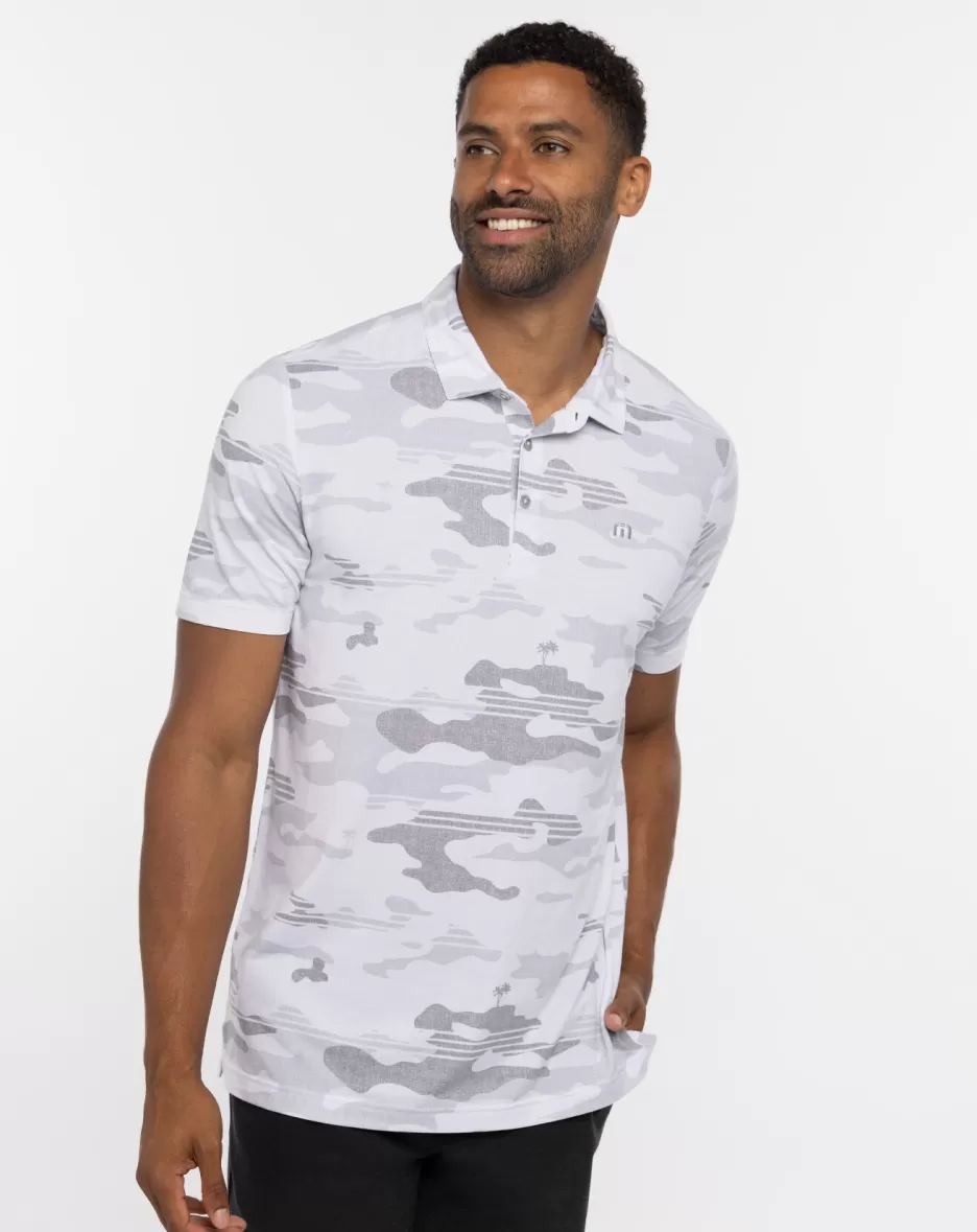 HEATER CAMO POLO*TravisMathew Clearance