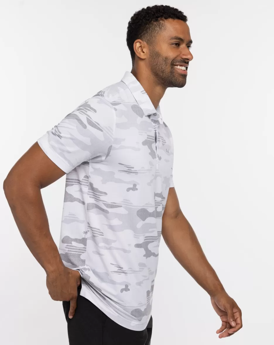HEATER CAMO POLO*TravisMathew Clearance