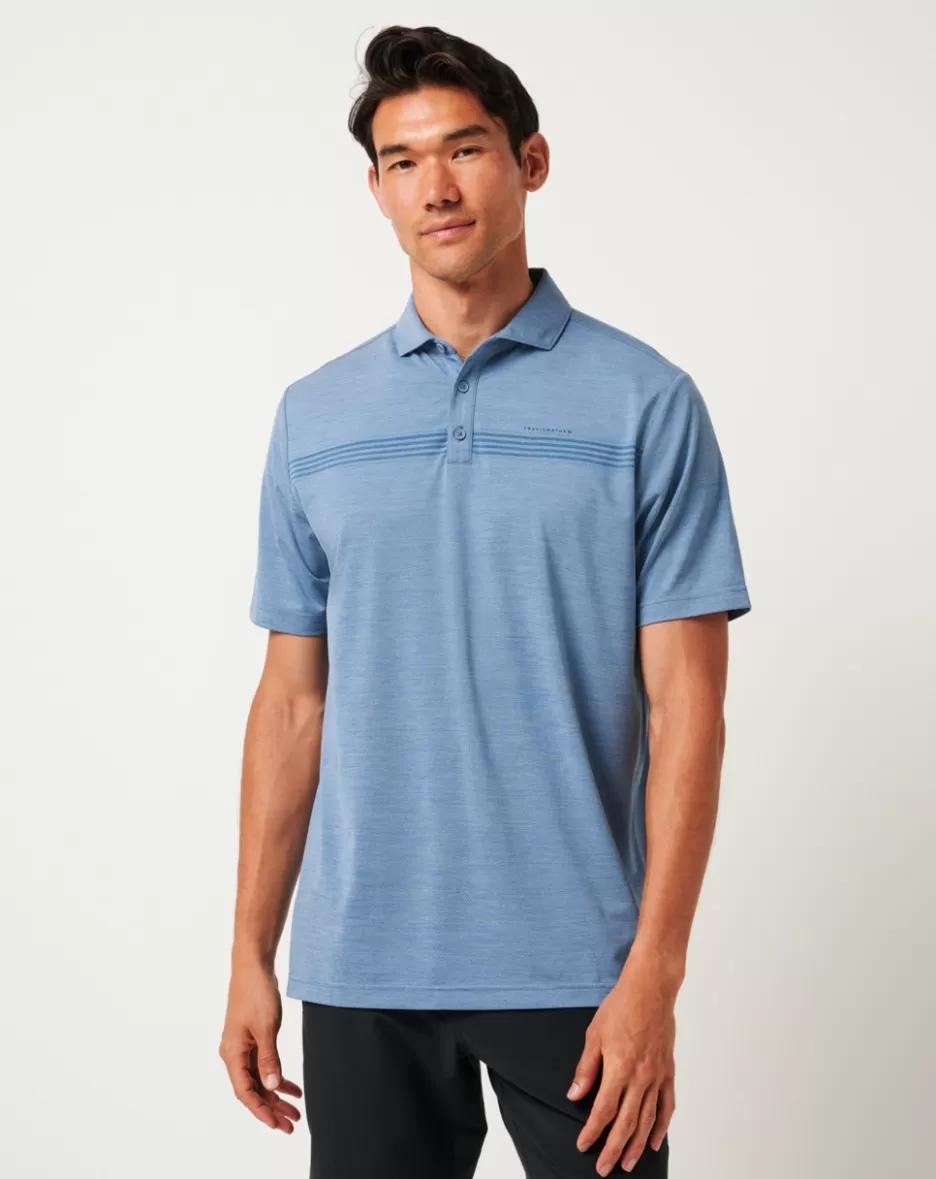 HEATER PRO CHEST STRIPE POLO*TravisMathew Store