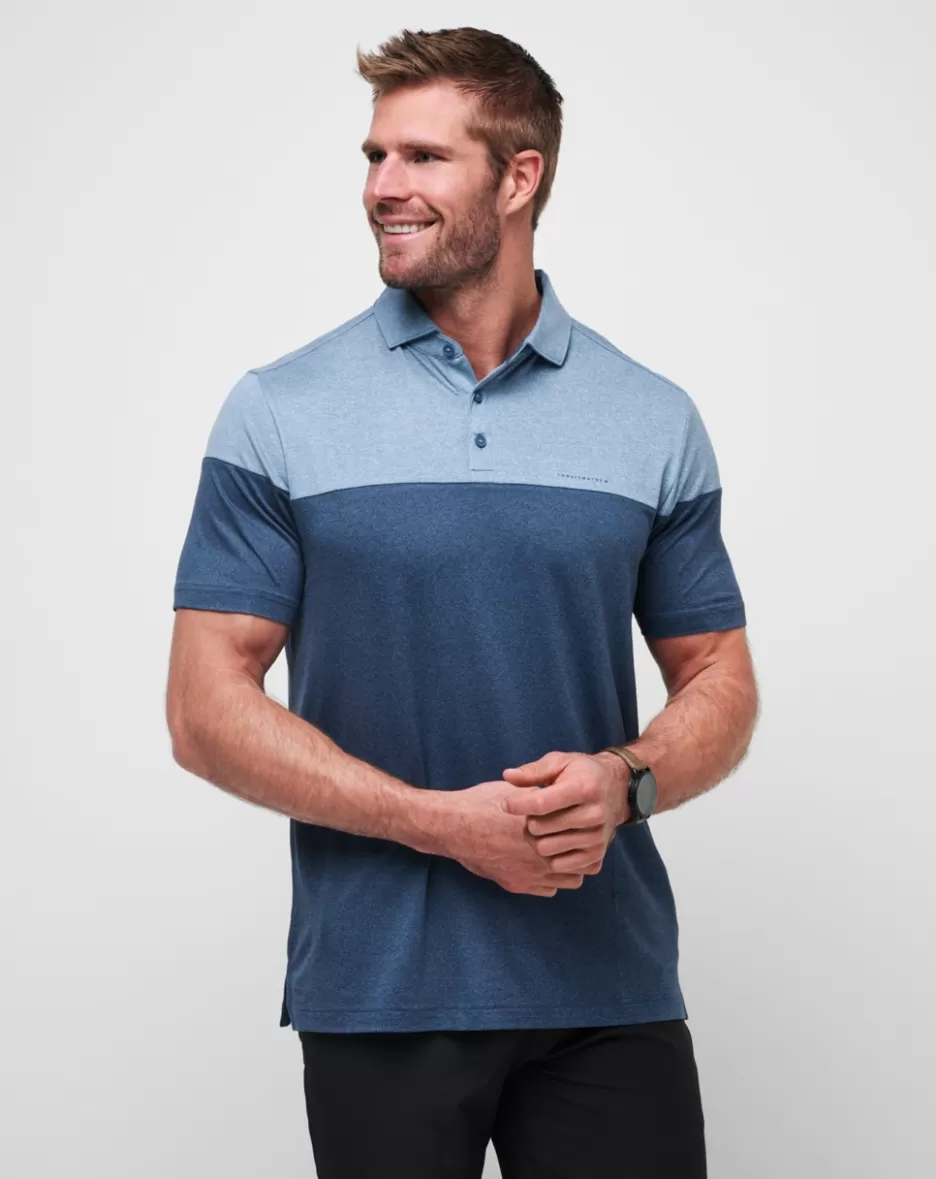 HEATER PRO COLOR BLOCK POLO*TravisMathew New