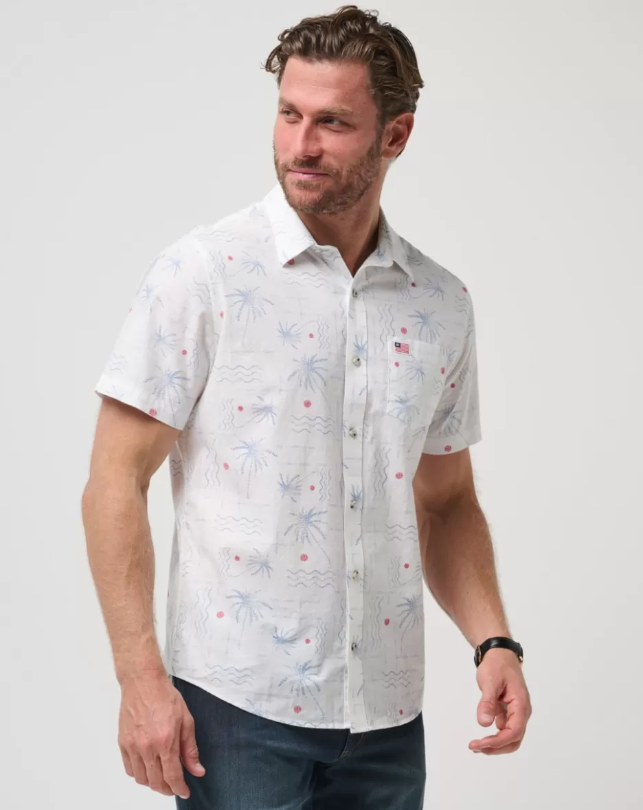 LINCOLN WAY BUTTON-UP*TravisMathew Cheap