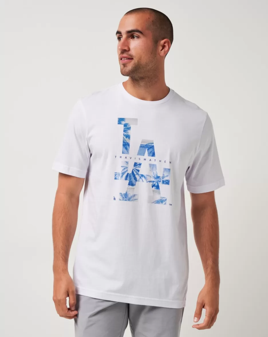 LOS ANGELES DODGERS BLEACHER BREEZE TEE*TravisMathew Cheap