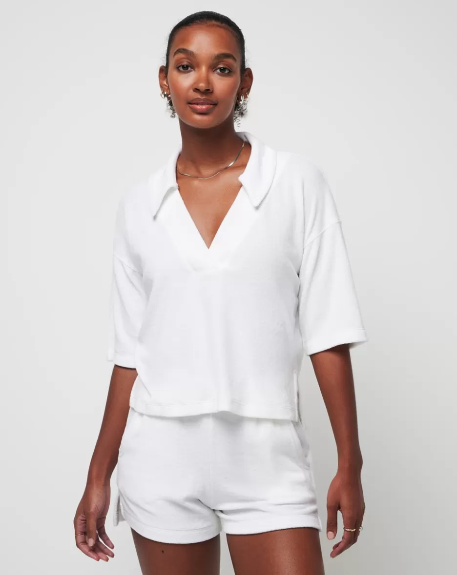 MORNING RAYS BABY TERRY TOP*TravisMathew New