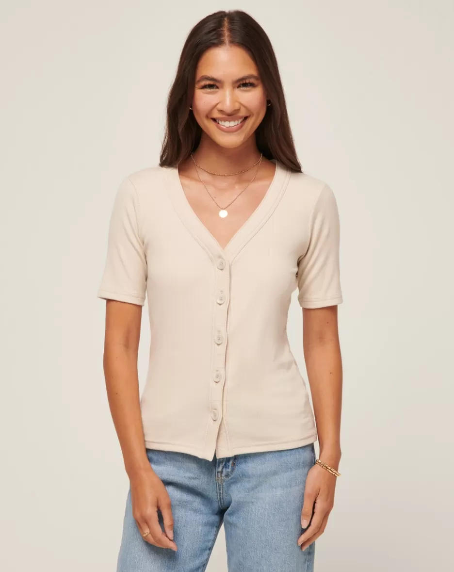 OUT LATE CLOUD RIB TOP*TravisMathew Shop
