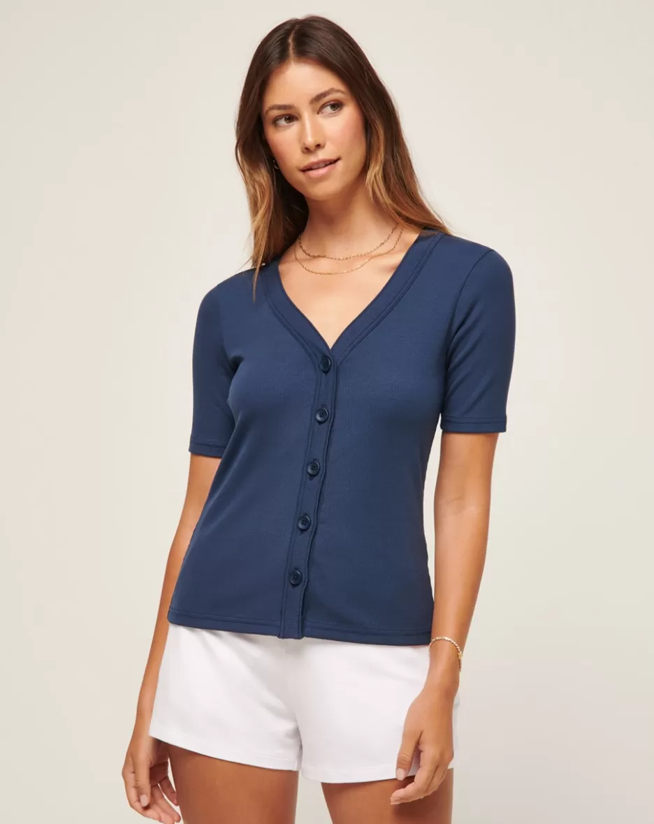 OUT LATE CLOUD RIB TOP*TravisMathew Shop