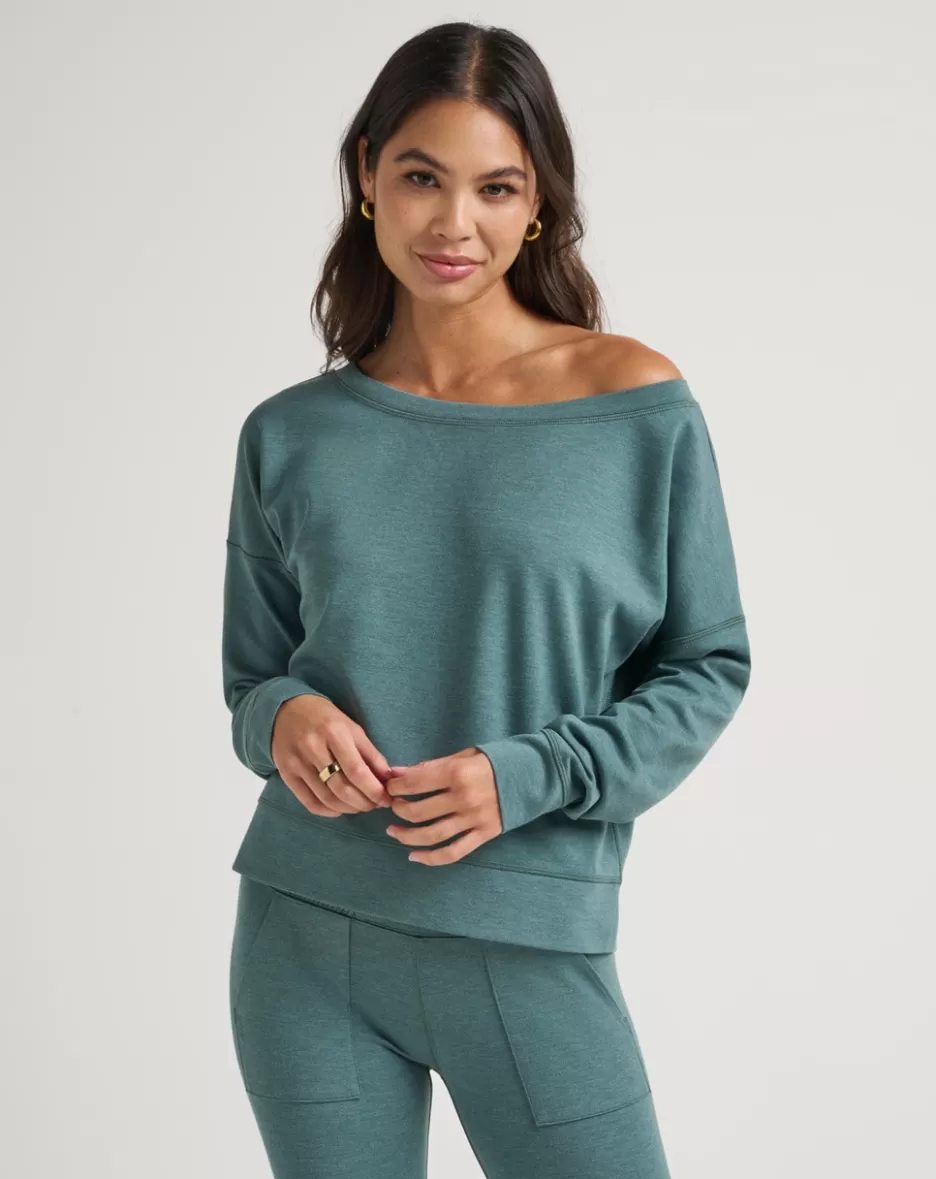 PORTUGAL OFF THE SHOULDER PONTE TOP*TravisMathew Cheap
