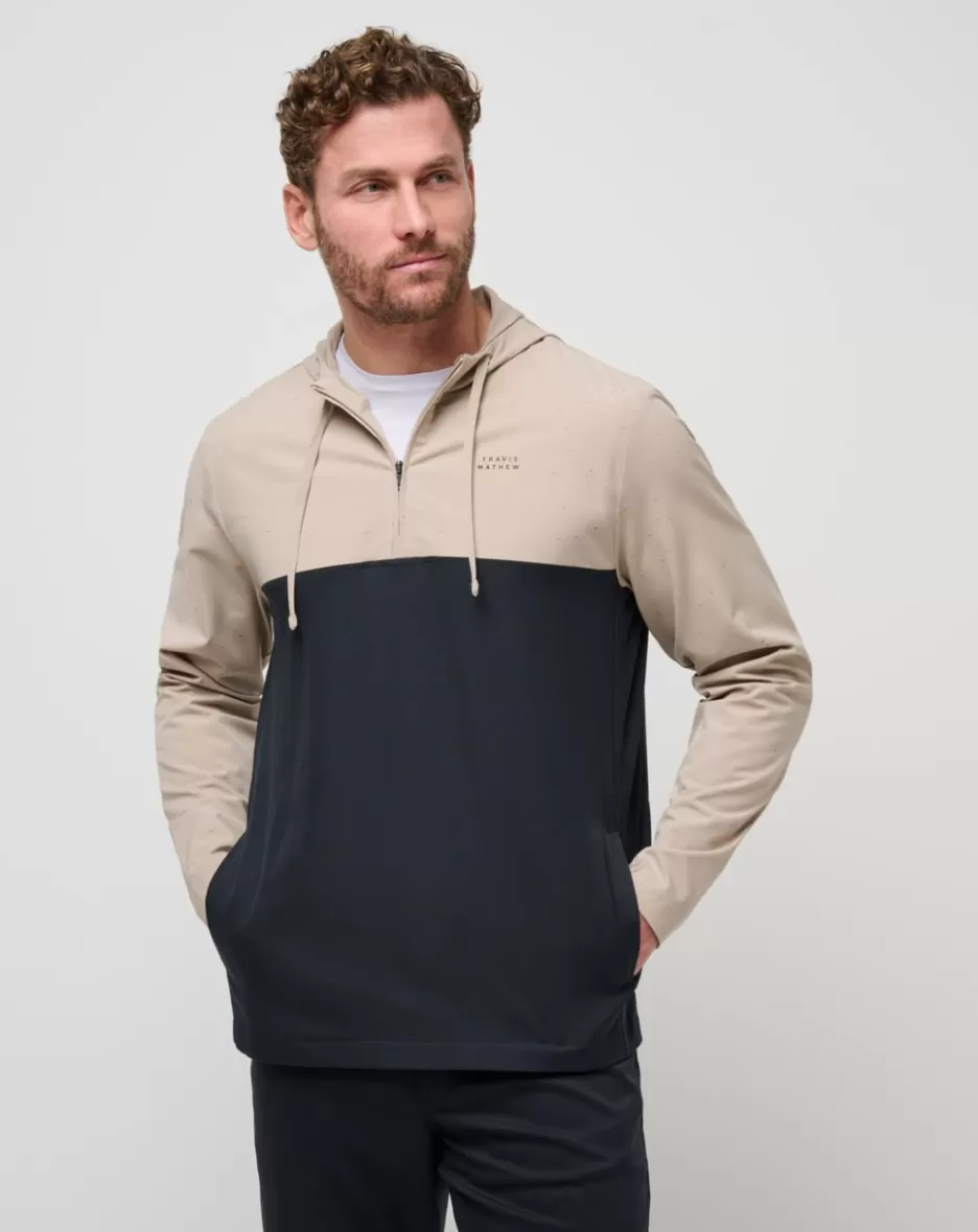 ROCKY SHORE QUARTER ZIP HOODIE*TravisMathew Sale