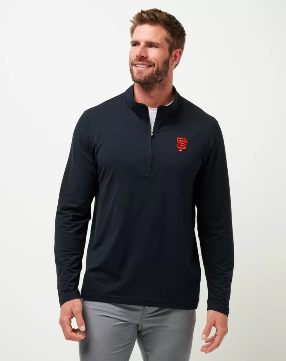 SAN FRANCISCO GIANTS THE HEATER QUARTER ZIP*TravisMathew Sale