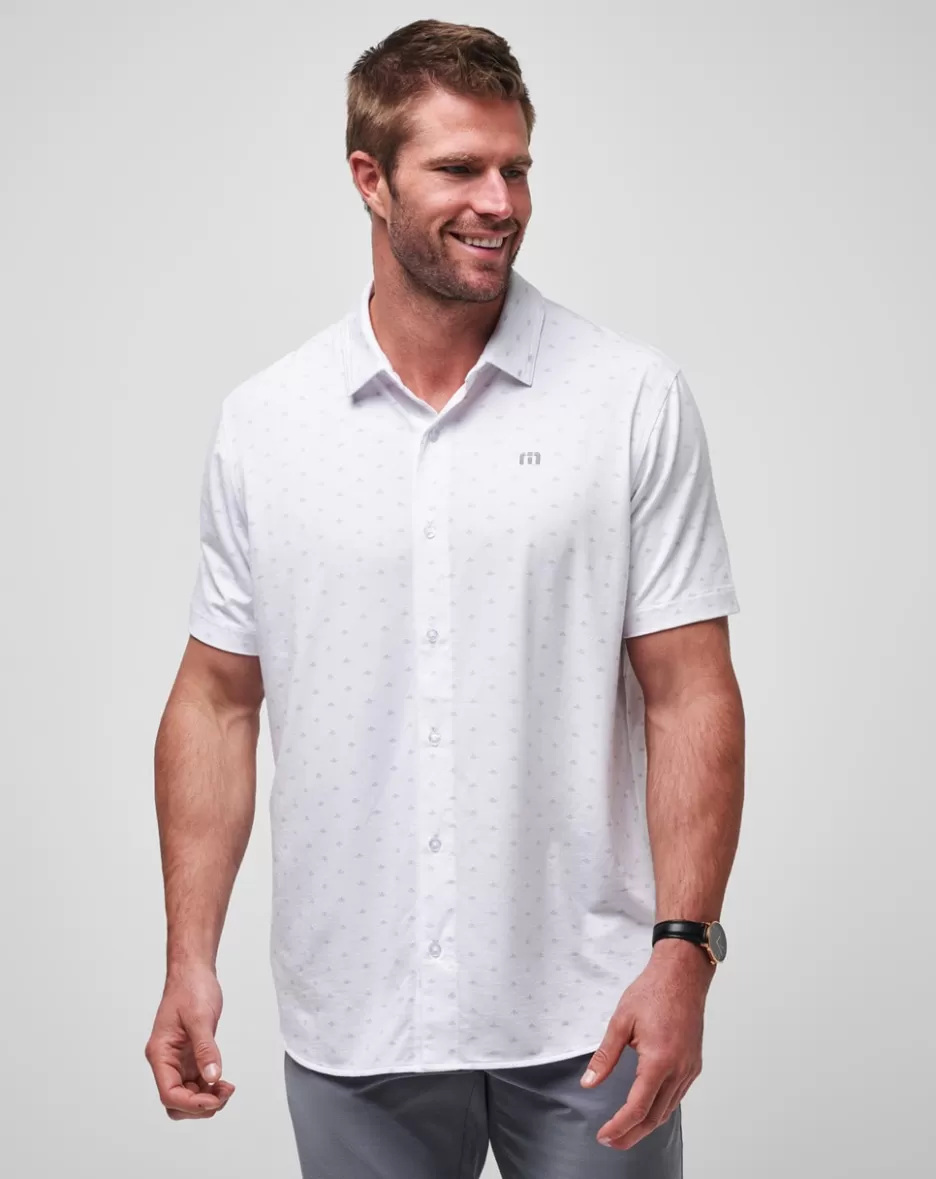SET A COURSE BUTTON-UP*TravisMathew Sale