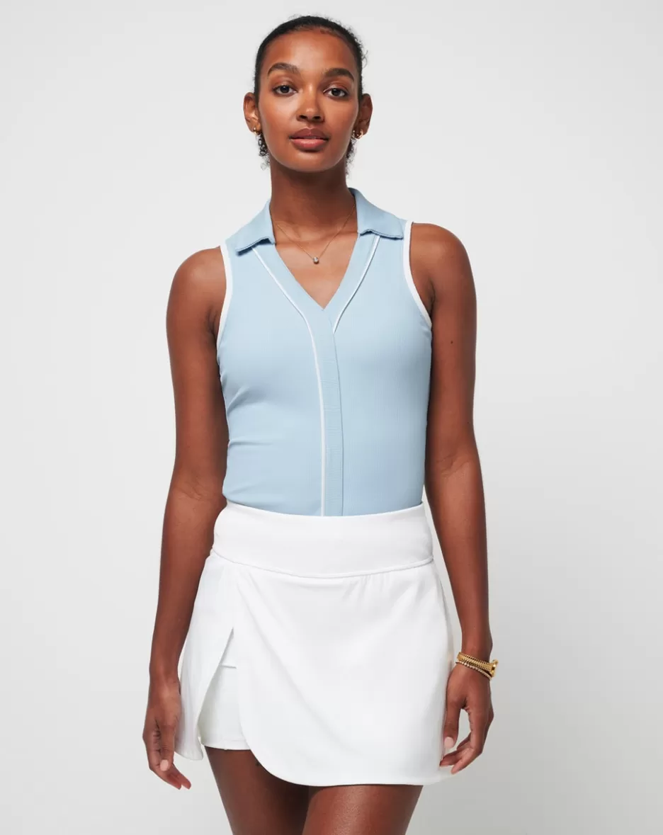SIP AND SEA MOVEKNIT SLEEVELESS POLO*TravisMathew New