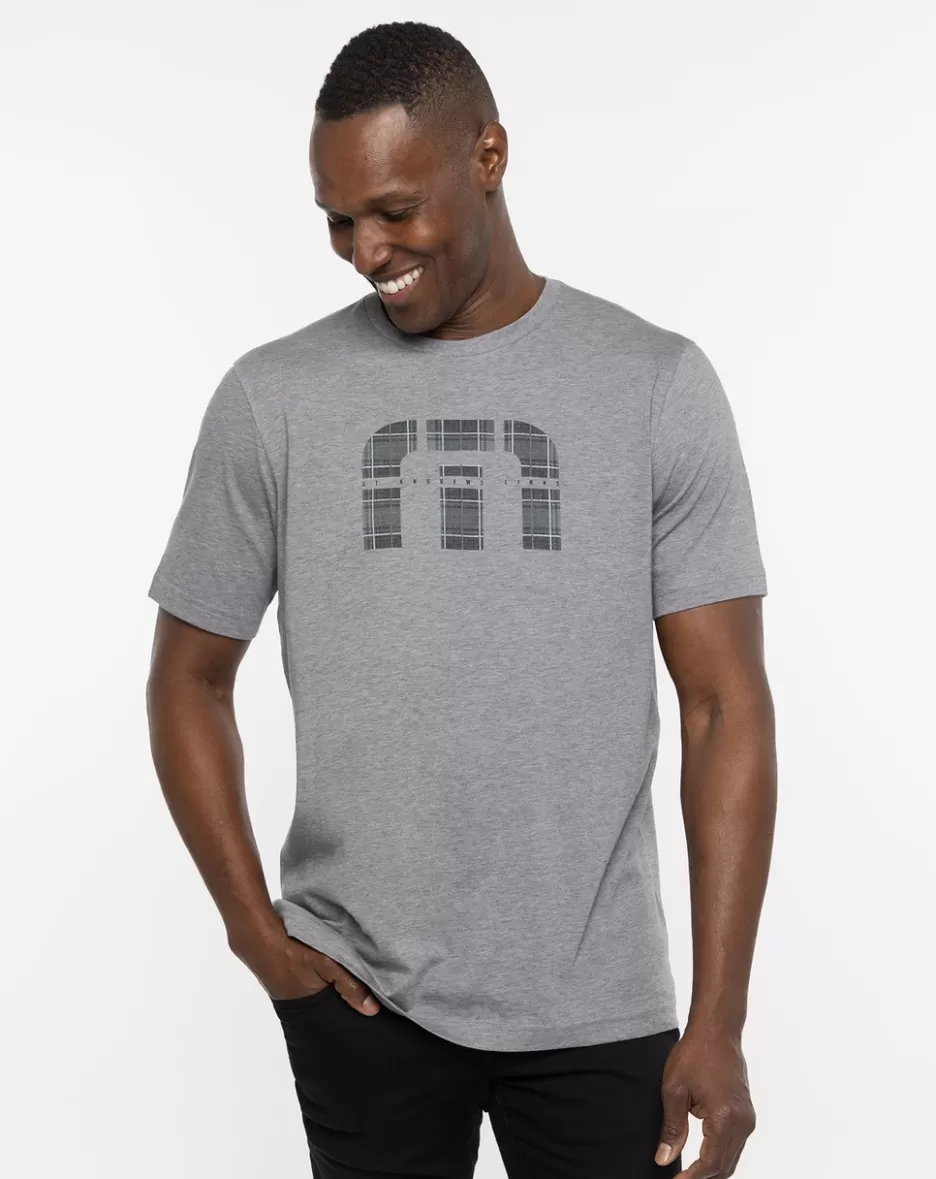 ST ANDREWS SHADOWY PLAID TEE*TravisMathew Flash Sale