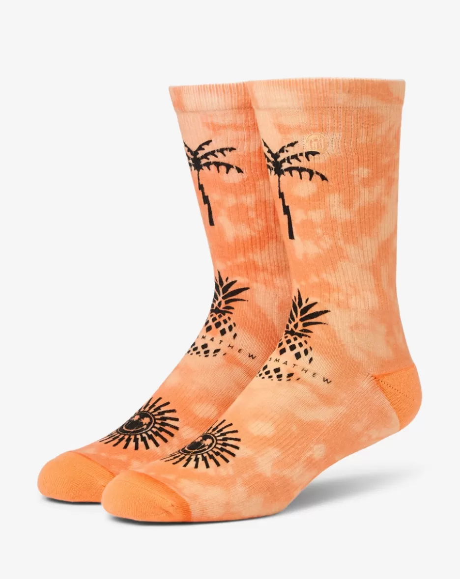 SUNLIT SKIES CREW SOCK*TravisMathew Clearance