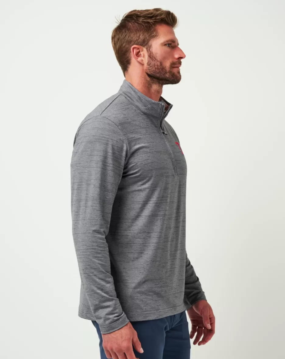 TEXAS RANGERS THE HEATER QUARTER ZIP*TravisMathew New