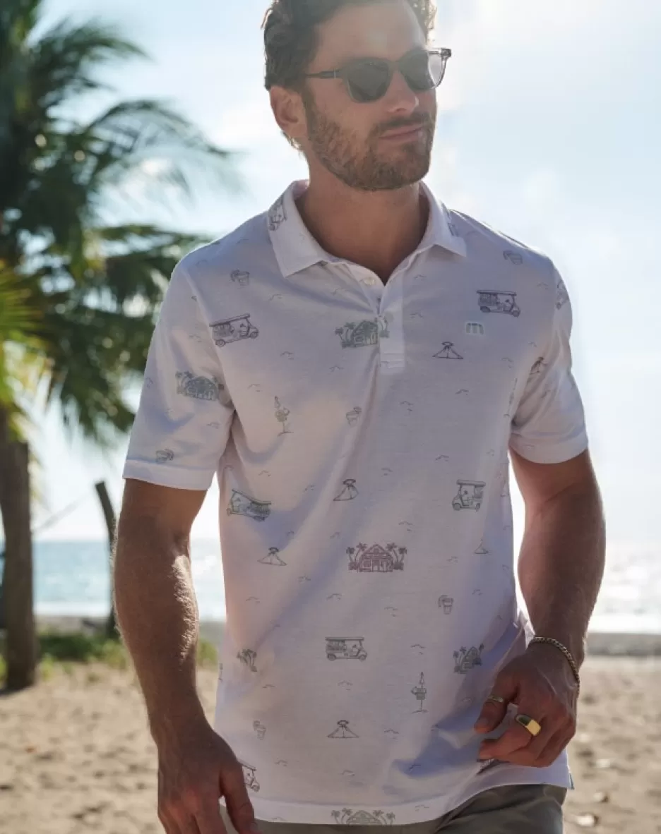TIKI MAPES PRINT POLO*TravisMathew Hot