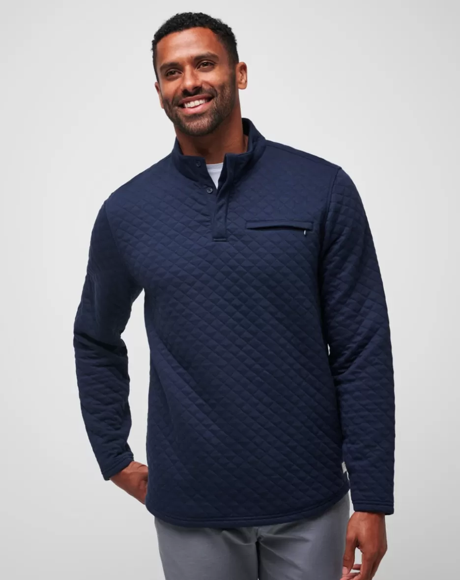 TRANSATLANTIC QUARTER ZIP*TravisMathew Store