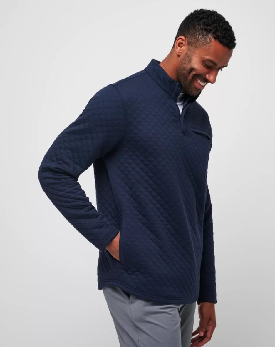 TRANSATLANTIC QUARTER ZIP*TravisMathew Store