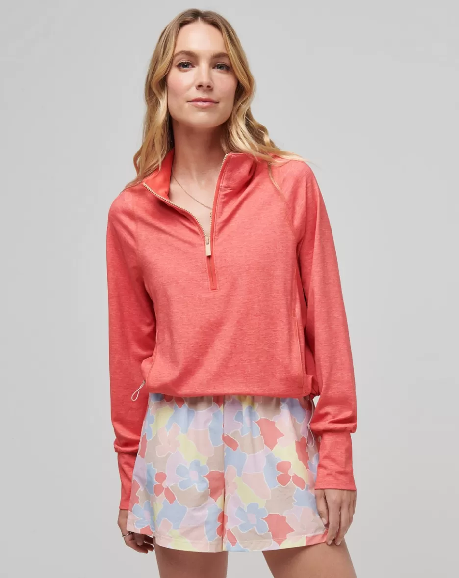 TULUM WEEKEND MOVEKNIT HALF ZIP*TravisMathew Sale