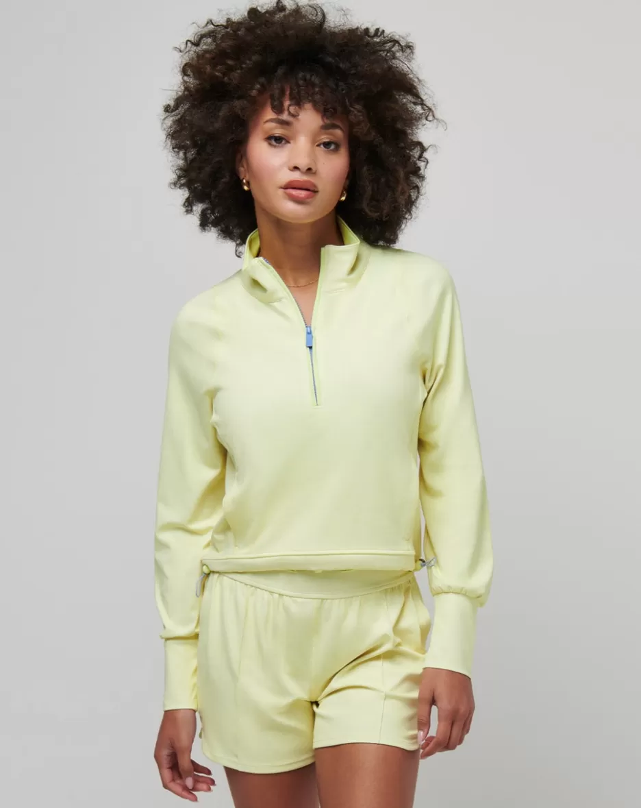 TULUM WEEKEND MOVEKNIT HALF ZIP*TravisMathew Clearance