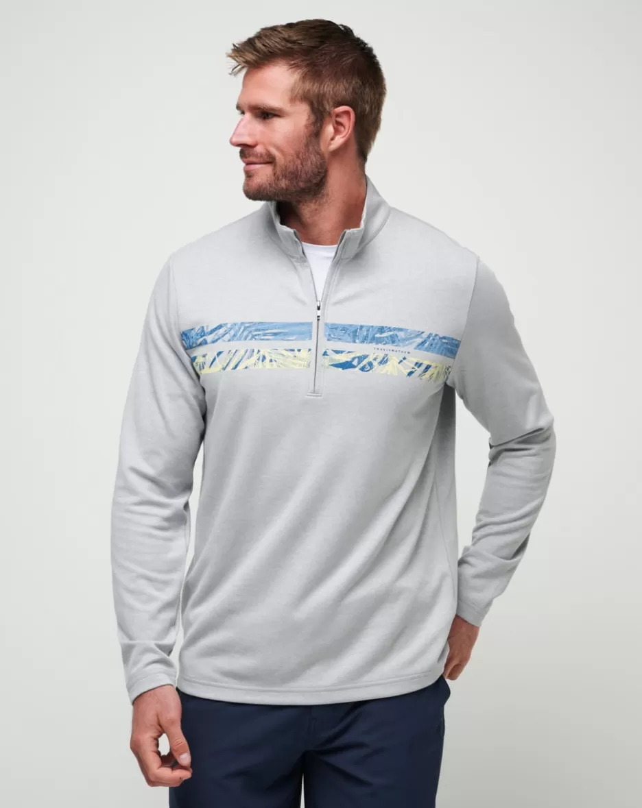 UPGRADED CHEST STRIPE QUARTER ZIP*TravisMathew Discount